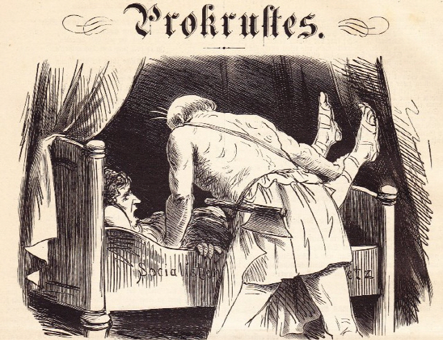 그리스 신화의 악당 프로크루스테스는 자신의 침대를 기준으로 삼고 침대보다 키카 크거나 작은 사람들을 살해했다. / 사진=구글 이미지 캡쳐