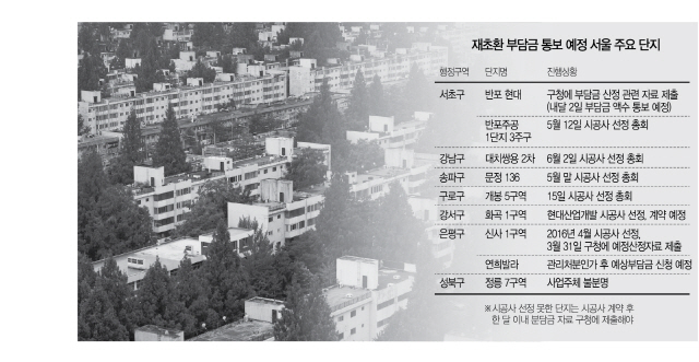 [단독]'신사1' 이달말 통지...재건축 부담금 대상 서울서만 10곳