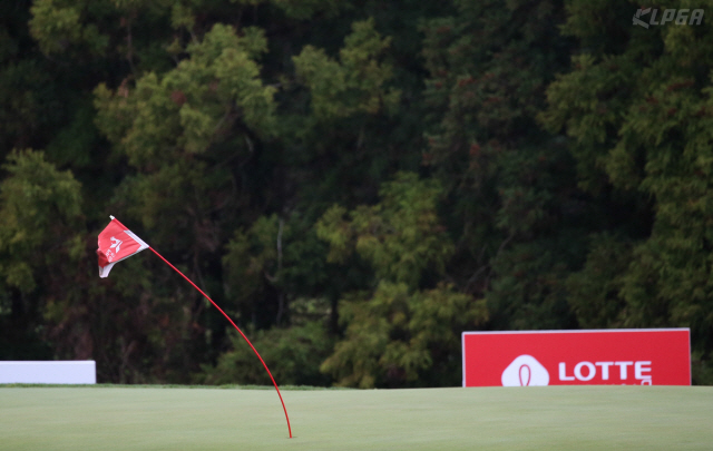 [KLPGA 롯데렌터카 오픈] 강풍에 그린 위 볼 줄줄줄…2라운드 취소