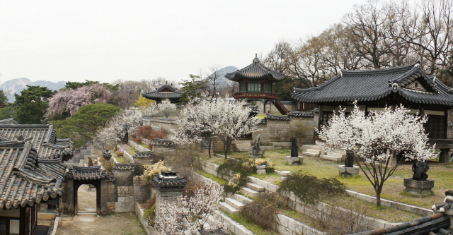 보물 제1764호 창덕궁 낙선재. 계단식 정원인 화계(花階)에는 철마다 다채로운 꽃들이 핀다. /사진제공=문화재청