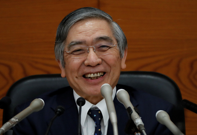 구로다 하루히코 일본은행 총재/도쿄=로이터연합뉴스
