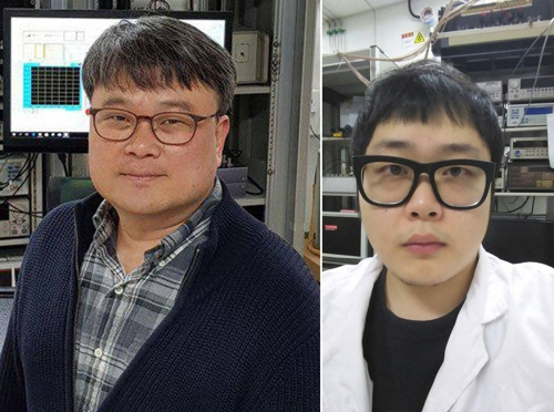 김병훈(왼쪽) 인천대 교수와 전준우 박사과정 연구원.