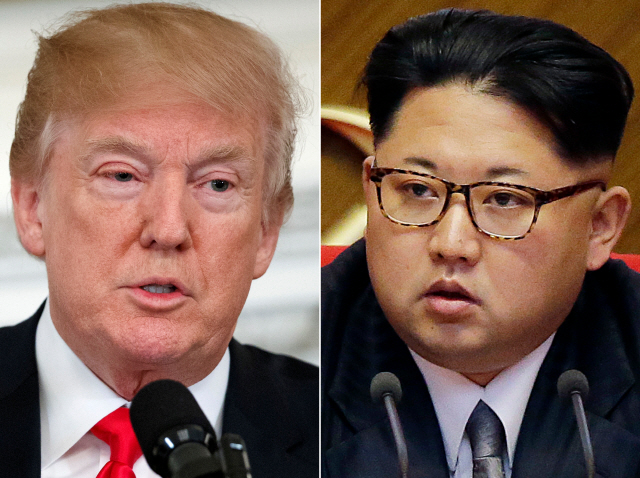 도널드 트럼프 미국 대통령(왼쪽)과 김정은 북한 국무위원장/AP연합뉴스