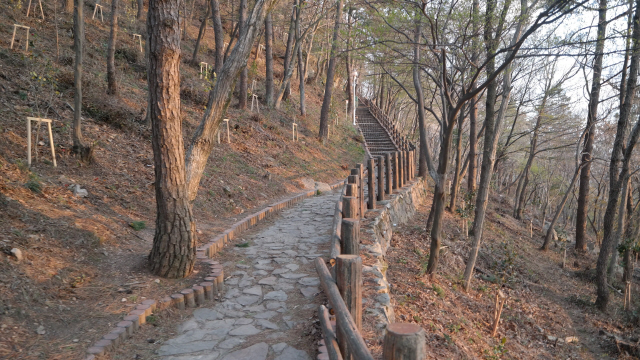 땅끝전망대 가는 길.