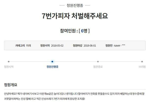 ‘7번가 피자’에 대한 응당 처벌도 국민청원, ‘광주 폭행’ 역시 ‘강력처벌 요청’