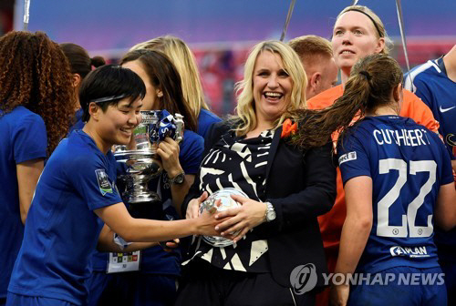 ‘지소연 풀타임’ 첼시, 3년 만에 여자 FA컵 우승…아스널 3-1 제압