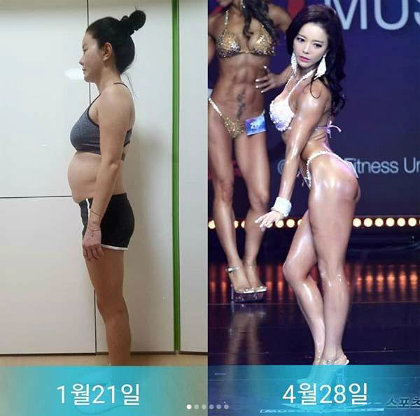 배우 최은주 ‘불혹의 나이 잊은 멋진 도전’, ‘머슬여제’의 운동 전후 사진 화제