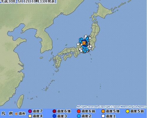일본 나가노현 북부서 규모 5.1 지진…쓰나미 발생 안해