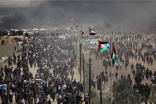 이스라엘군, 팔레스타인 가자지구 시위대에 발포…41명 사망