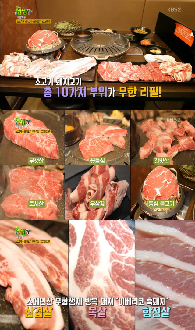 ‘생생정보’ 소고기+돼지고기 무한리필 맛집, 어디?…인천 ‘왕보따리’