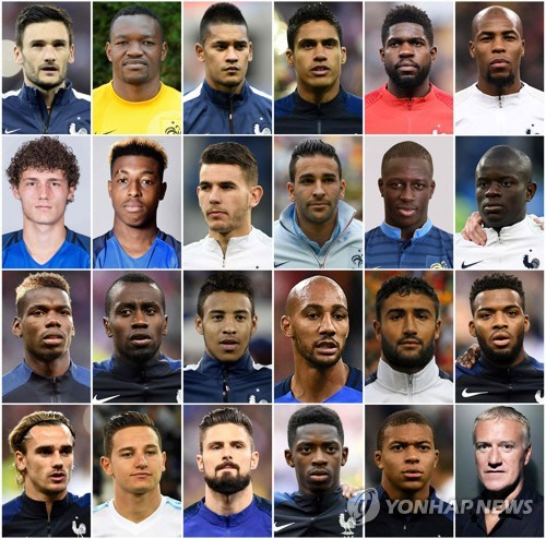 프랑스 월드컵 최종명단, 포그바 음바페 IN, 벤제마 OUT