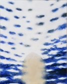 [조상인의 예(藝)-<61>전성우 '청화만다라:광배#47']흰 구름바다에 쪽빛 하늘조각...마음 속 때를 씻는 붓질