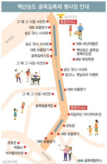 부산 서구 백년송도 골목길축제 행사장 안내도./제공=서구