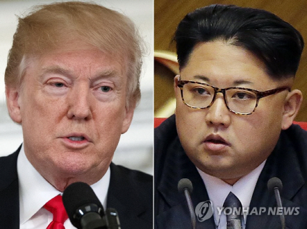 도널드 트럼프(왼쪽) 미국 대통령과 김정은 북한 국무위원장./연합뉴스