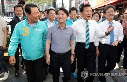 손학규 '샤이 안철수 있다…김문수 단일화 결단해야'