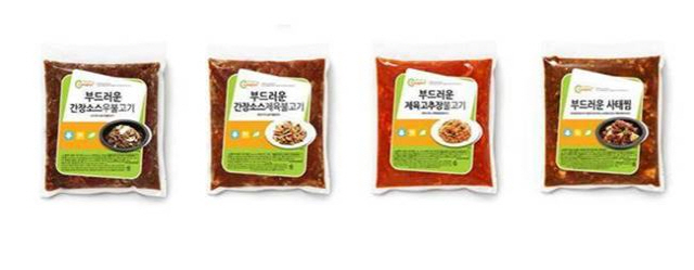 아워홈 ‘행복한맛남 케어플러스’ 부드러운 양념육 4종./사진제공=아워홈