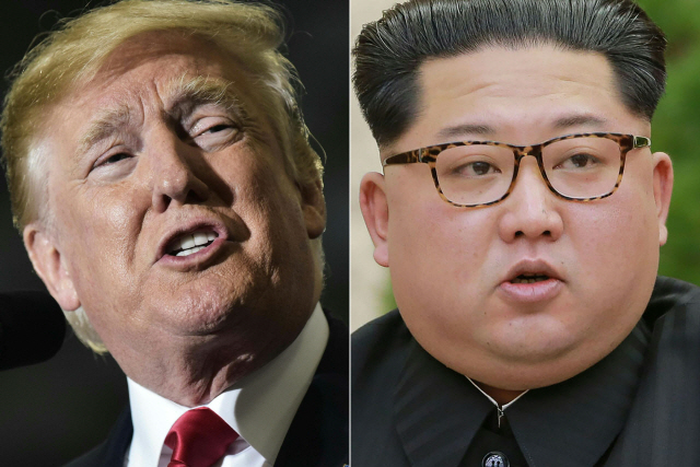 도널드 트럼프(왼쪽) 미국 대통령과 김정은 북한 국무위원장/연합뉴스