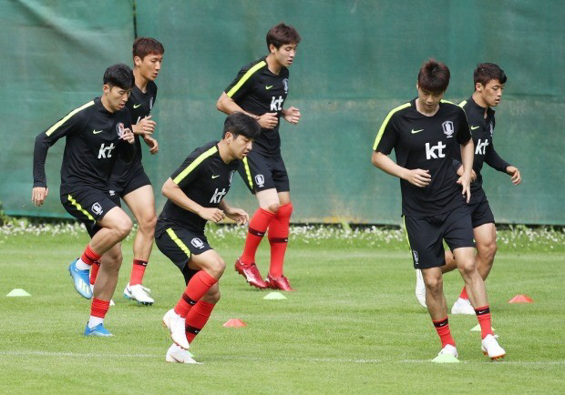 한국-세네갈 비공개 평가전 연습 / 사진=연합뉴스