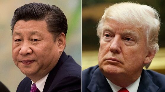 시진핑(왼쪽) 중국 국가주석과 도널드 트럼프 미국 대통령