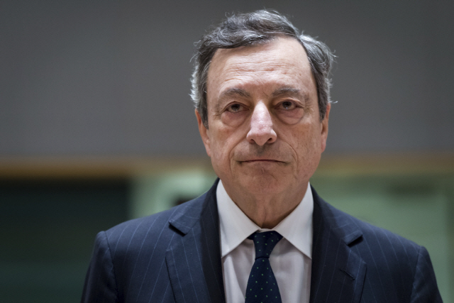 마리오 드라기 유럽연합은행(ECB) 총재. /AP연합뉴스