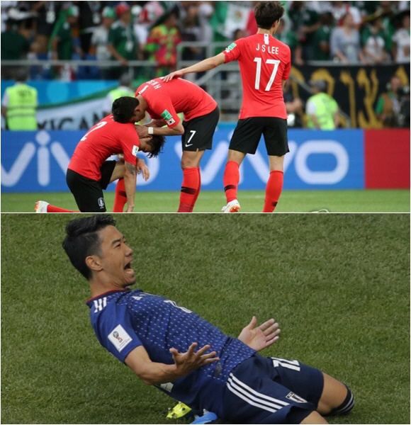 ‘2패’ 한국, 월드컵 16강 진출 가능성은 1%…81% 일본과 ‘엇갈린 희비’