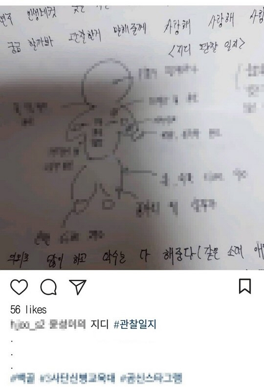 지드래곤 軍 관찰일지 논란..신상·문신 위치까지 공개