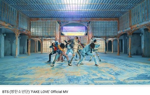방탄소년단 ‘FAKE LOVE’ 뮤비, 44일만에 2억뷰 돌파