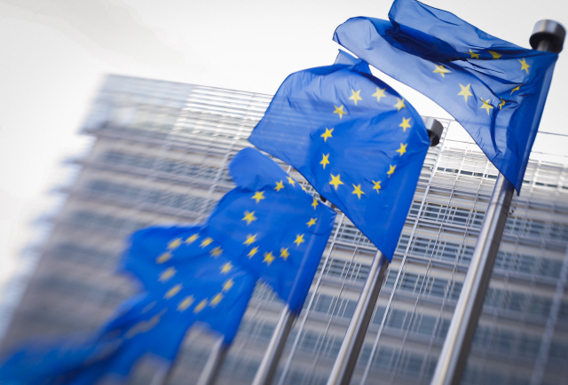 유럽연합(EU) 본사에 있는 EU기 모습 /EPA연합뉴스