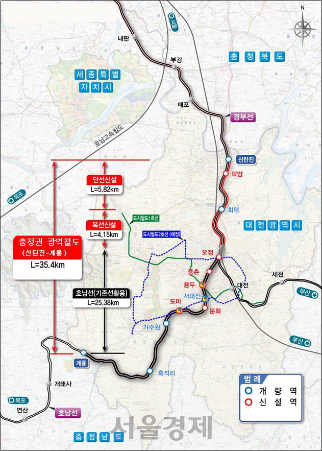 충청권광역철도 건설사업 본격 추진된다