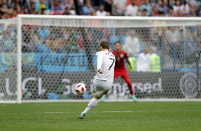 사진=연합뉴스  프랑스 월드컵 4강행 확정짓는 그리에즈만
