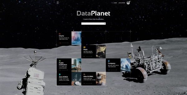 데이터플래닛 메인 화면(사진 제공= 데이터플래닛)