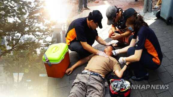 경찰이 지난 23일 부산에서 열사병으로 80대 여성과 40대 남성이 숨졌다고 밝혔다./연합뉴스