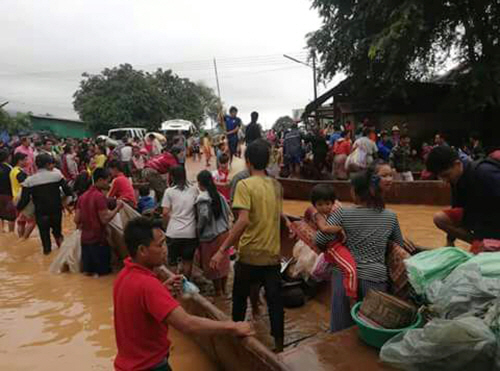 베트남 언론은 라오스 댐붕괴 사고 관련 최소 70명이 사망하고 200명이 실종했다고 보도했다./연합뉴스AP