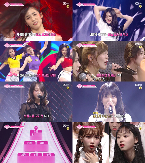 '프로듀스48' 포지션 평가 결과 공개…장원영vs야부키 나코, 승자는 누구?