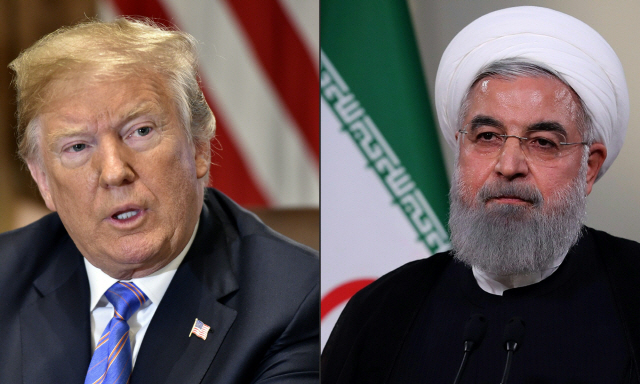 도널드 트럼프(왼쪽 사진) 미국 대통령과 하산 로하니 이란 대통령 /AFP연합뉴스