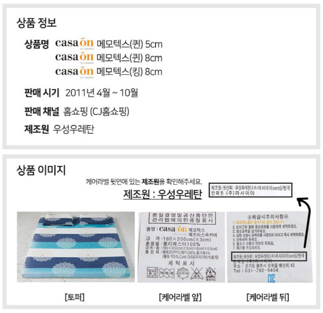 ‘라돈 검출’ 까사미아 매트, 다른 제품은?…2013년 이전 제품 검사 불가