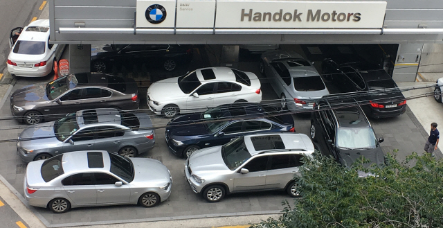 부품 기다리는 BMW 리콜차량들…평택항으로 대거 이동
