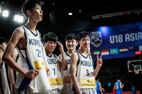 한국 18세 이하 남자농구 대표팀. / 사진=FIBA 인터넷 홈페이지 사진 캡쳐