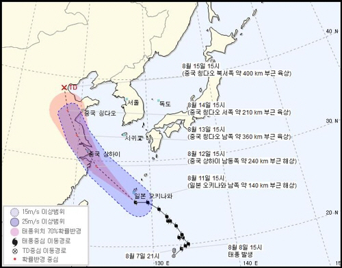 태풍 ‘야기’ 경로, 한반도 대신 중국 상륙 예상..‘폭염’은 언제 물러가나