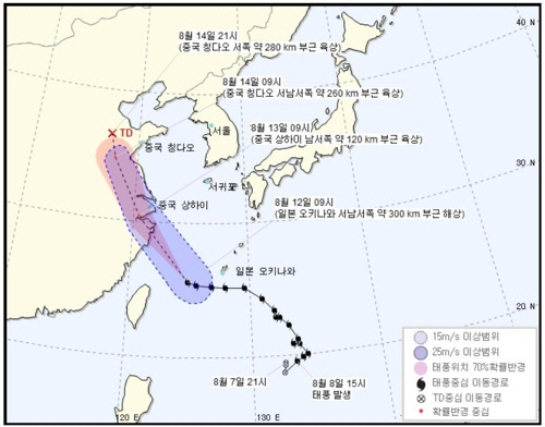 태풍 예상경로..야기는 중국, 리피는 일본行 ‘한반도 폭염은 지속’