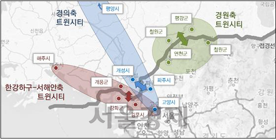 경기연구원, '남북협력시대 경기북부 북한의 접경 도시와 연계된 '트윈시티'로 개발'