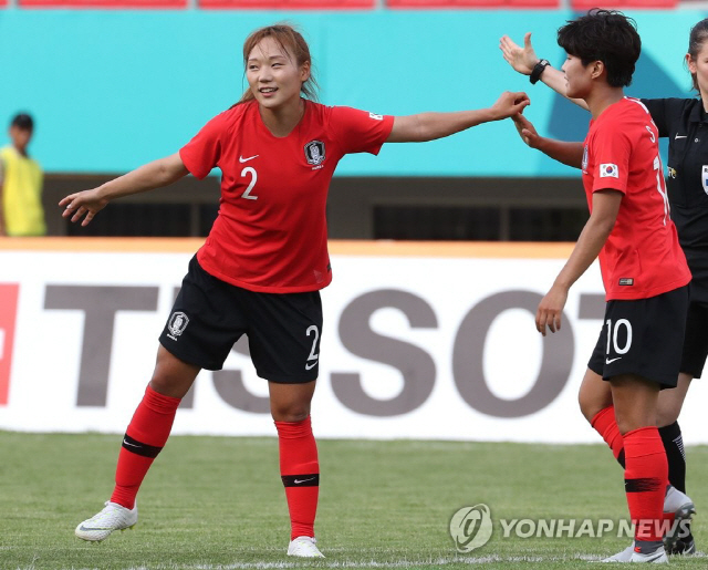 [아시안게임] 한국 여자축구, 전가을-장슬기 골로 대만에 2:1 승