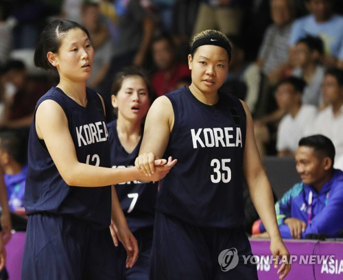 '아시안 게임' 남북 여자농구 단일팀, 대만에 2점 차로 패