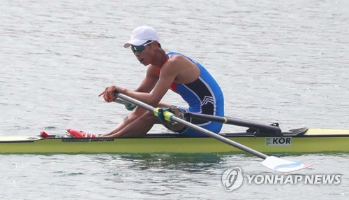 [아시안게임] 박현수, 조정 남자 경량급 싱글스컬 금메달…2000m 7분 12초 통과