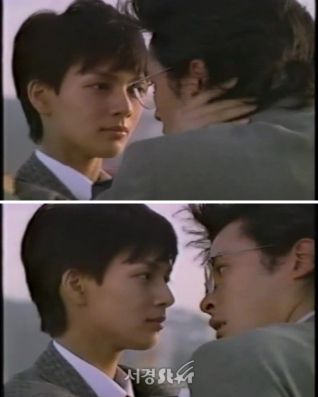 1993년 영화 ‘가슴달린 남자’ 출연 당시 박선영과 최민수./사진=영화 ‘가슴달린 남자’