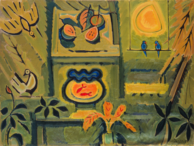 윤중식 ‘파랑새’ 1981년, 캔버스에 유채, 97x130.3cm /사진제공=국립현대미술관