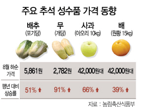 0315A08 주요 추석 성수품 가격 동향