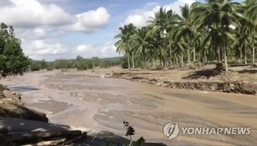지난해 태풍 ‘덴빈’이 휩쓸고 간 필리핀 민다나오 섬./연합뉴스