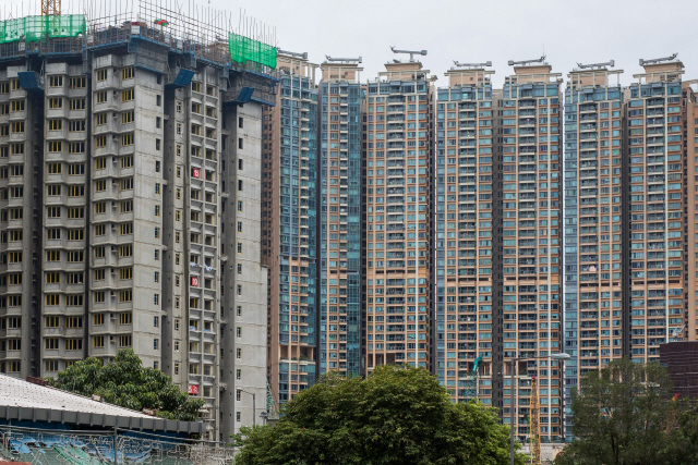 건설 중인 홍콩의 아파트/블룸버그