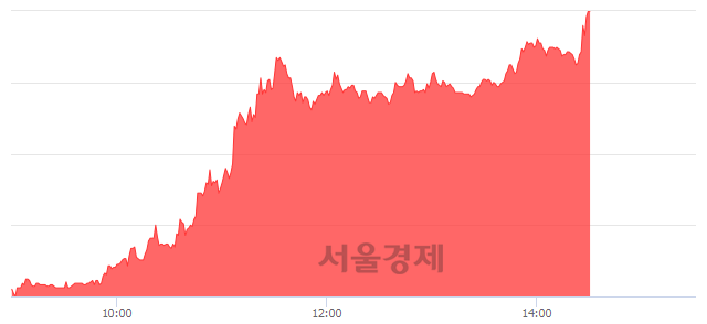 <유>한국내화, 상한가 진입.. +29.98% ↑